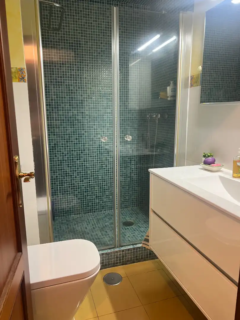 Bathroom of Apartments for sale in Baiona  with Heating, Furnished and Washing machine