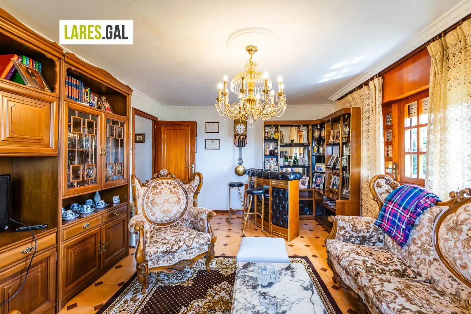 Sala de estar de Casa o chalet en venta en Bueu con Jardín privado, Terraza y Trastero