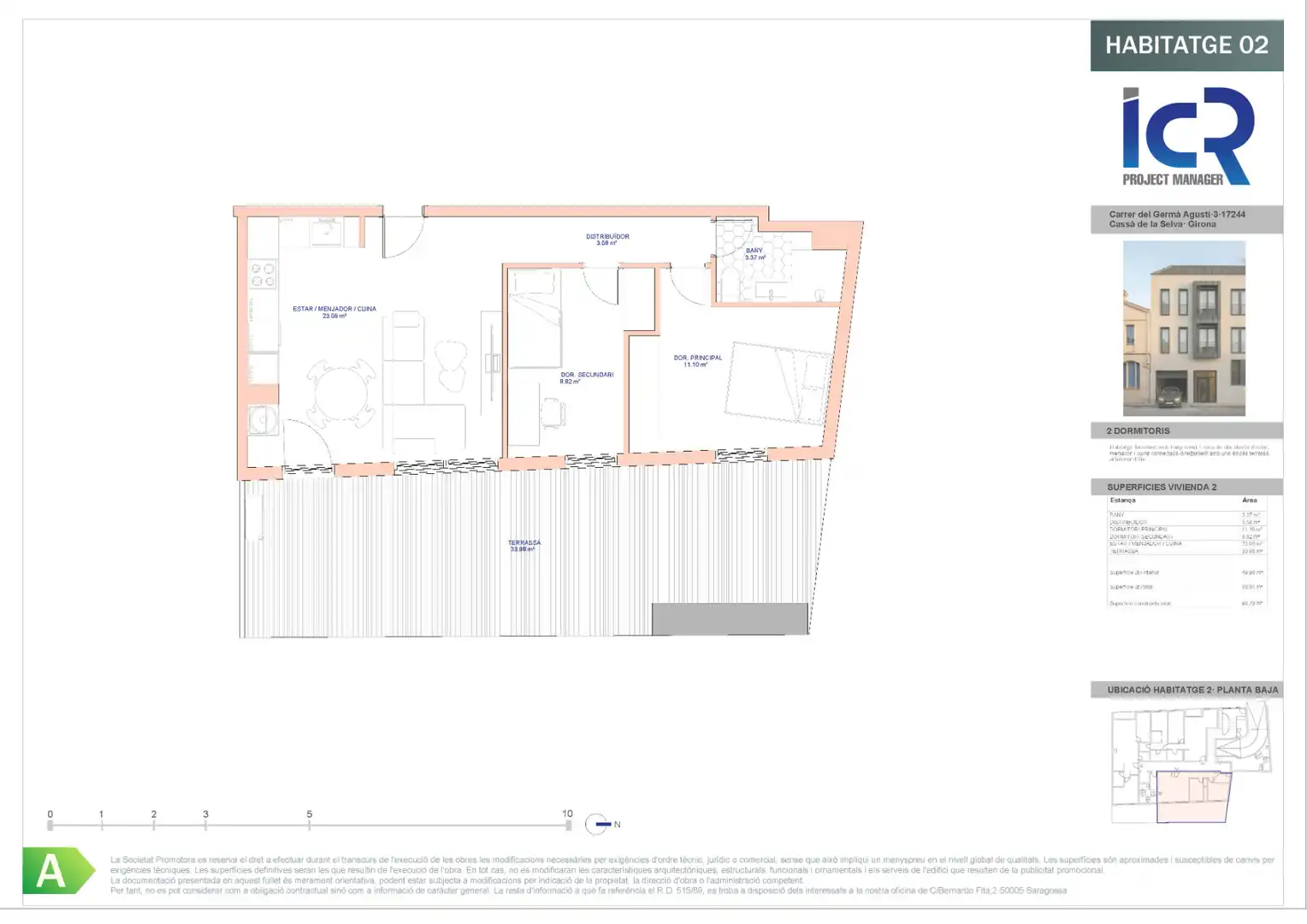 Piso en venta en Cassà de la Selva con Aire acondicionado, Calefacción y Parquet