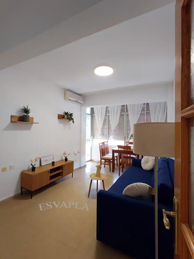 Sala d'estar de Pis de lloguer en Alicante / Alacant amb Aire condicionat, Moblat i Forn