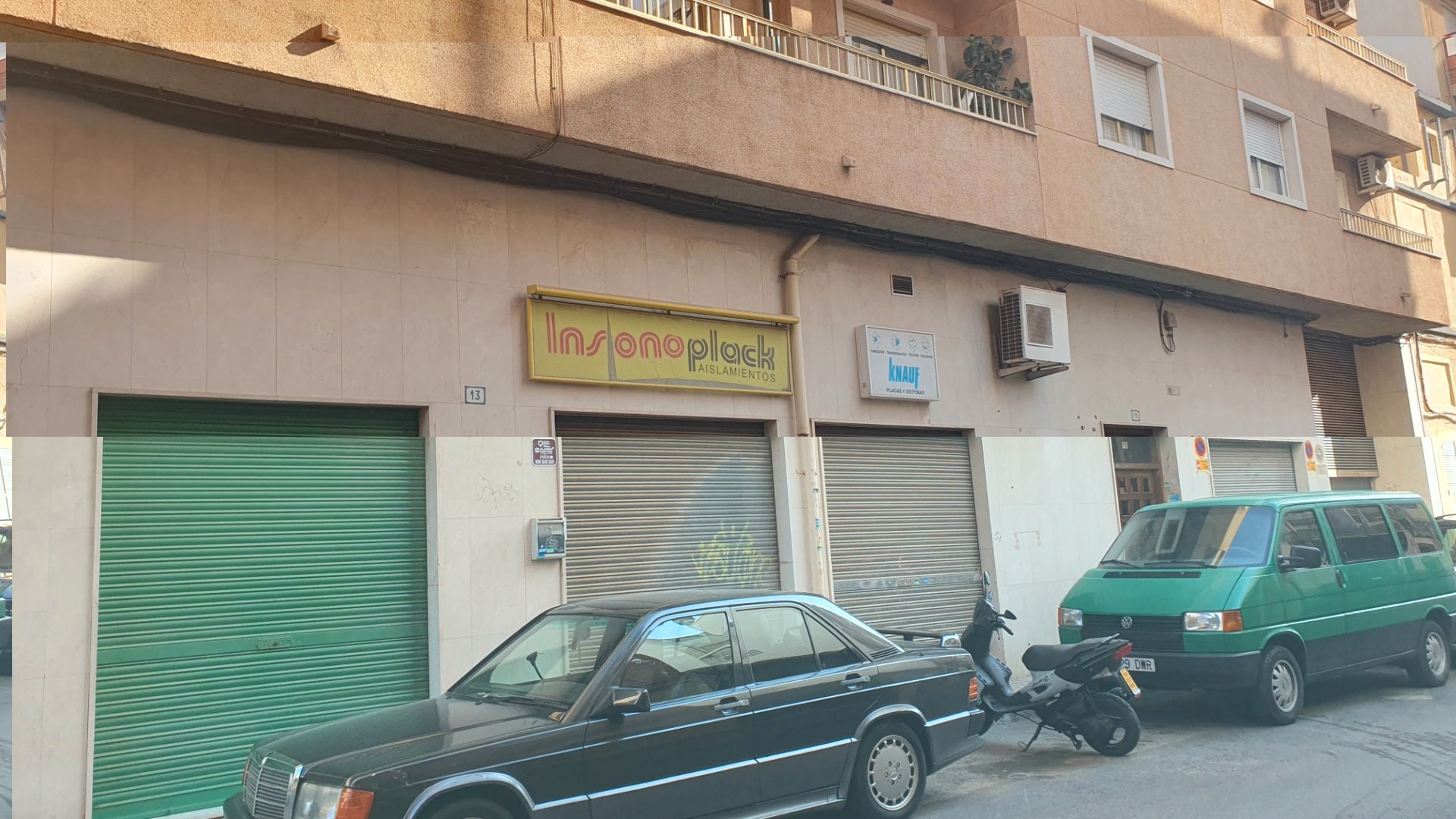 Vista exterior de Local en venta en Elda