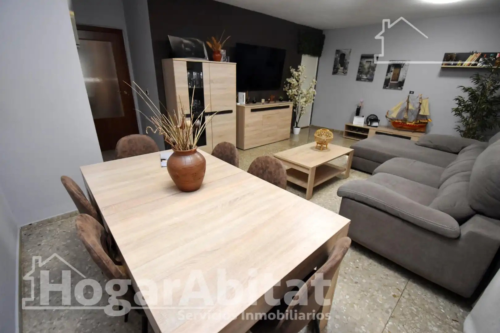 Sala d'estar de Pis en venda en Burriana / Borriana amb Calefacció i Traster