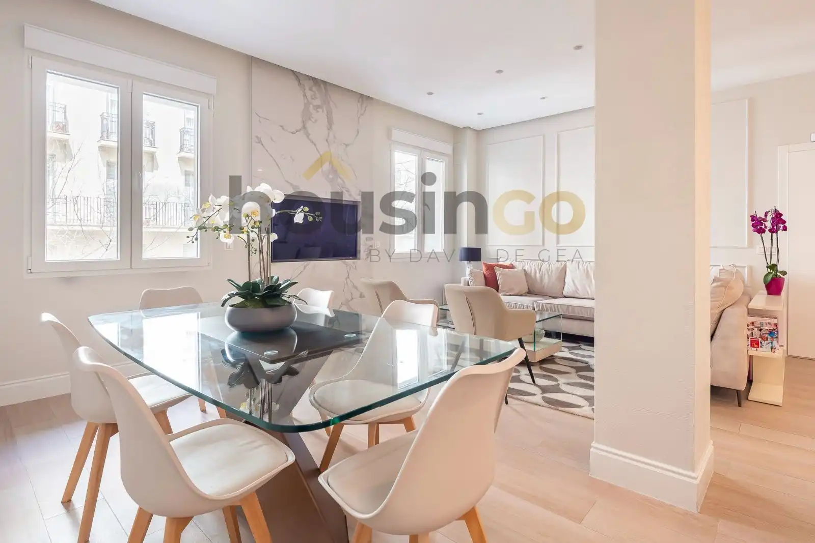 Esszimmer von Wohnung zum Verkauf in  Madrid Capital mit Klimaanlage, Heizung und Parkett