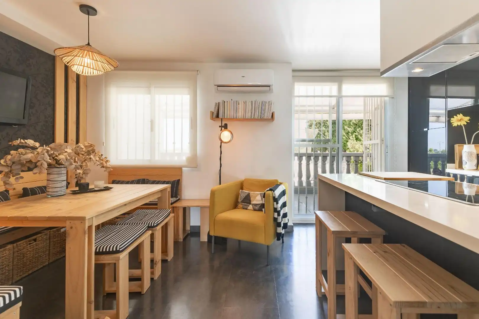 Comedor de Casa adosada en venta en Benimuslem con Aire acondicionado, Calefacción y Parquet