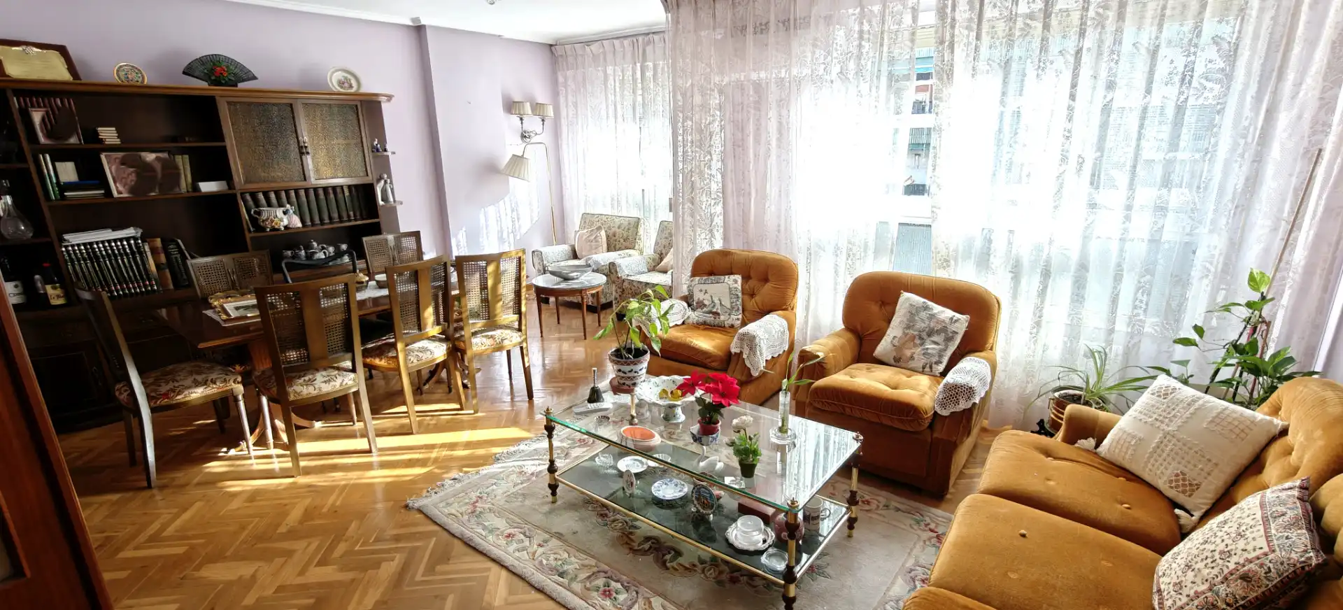Sala de estar de Piso en venta en Zaragoza con Aire acondicionado, Calefacción y Parquet