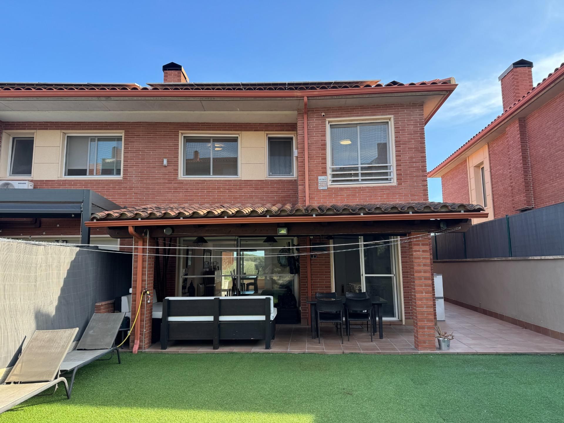 Terrace of Single-family semi-detached for sale in La Roca del Vallès  with Air Conditioner, Private garden and Terrace