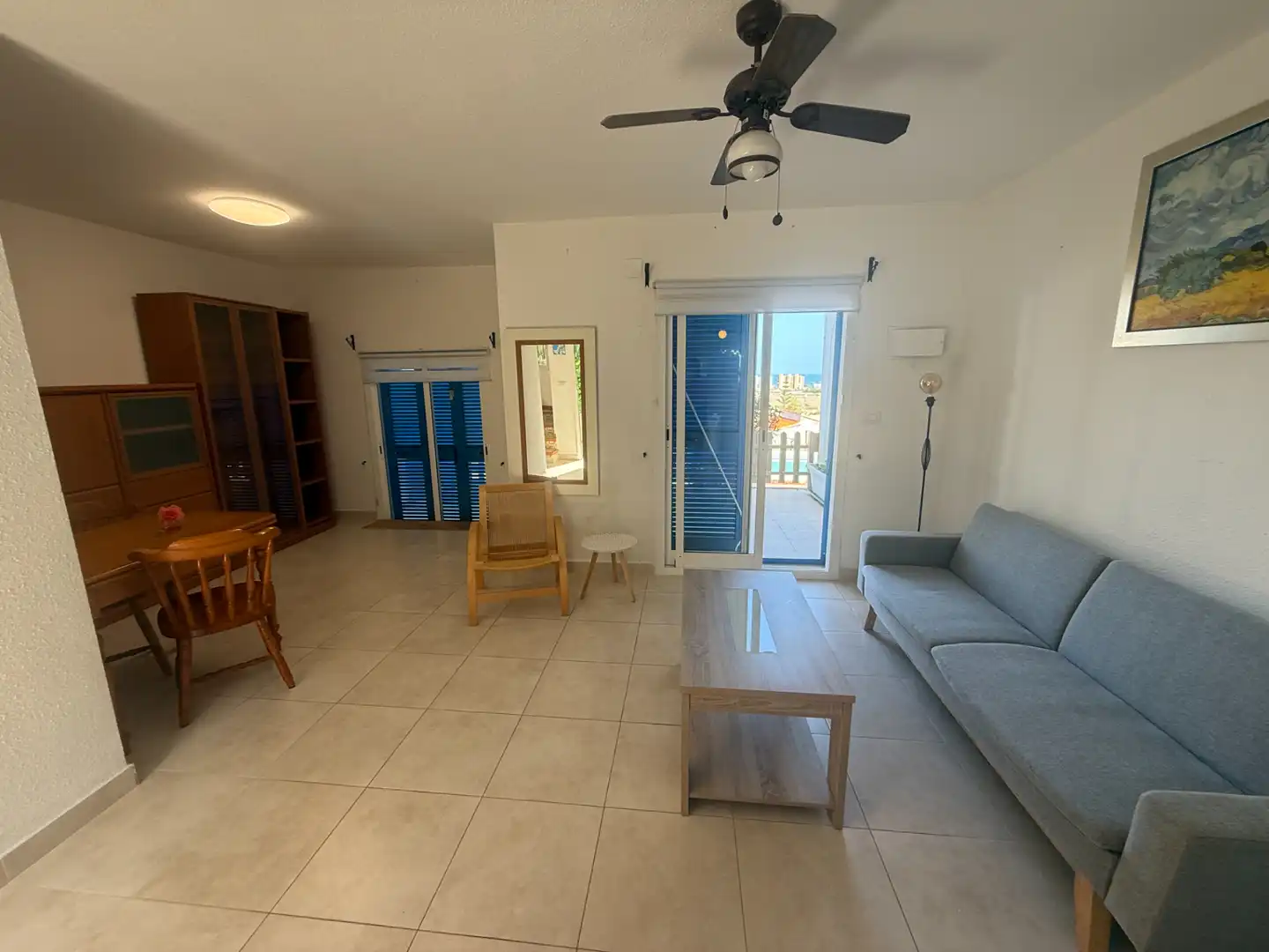 Sala de estar de Casa adosada en venta en Peñíscola / Peníscola con Jardín privado, Terraza y Amueblado