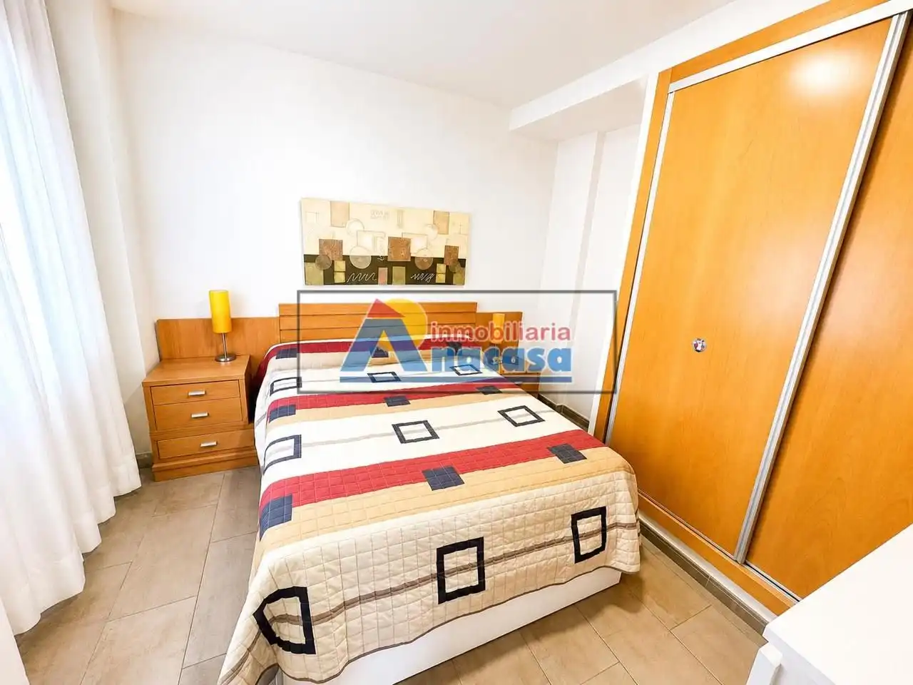 Bedroom of Flat for sale in Oliva  with Air Conditioner, Terrace and Furnished