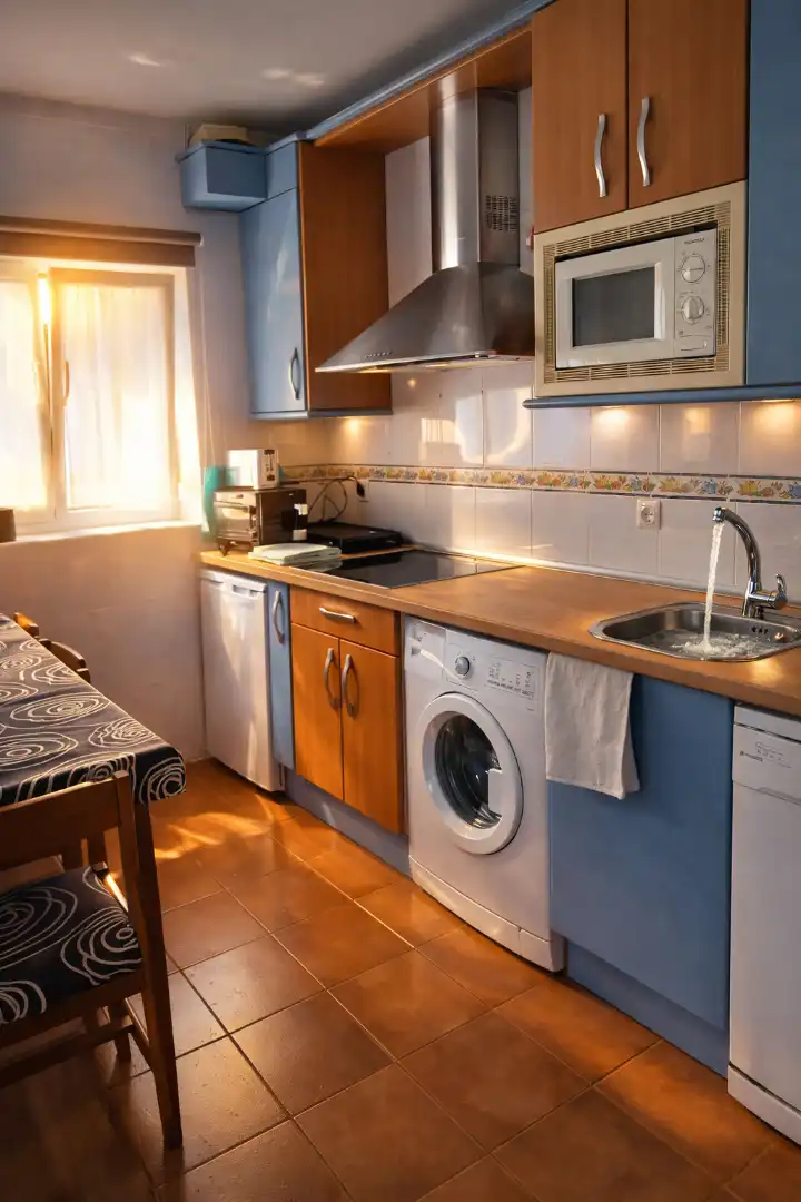 Kitchen of Flat for rent in Miengo  with Heating, Terrace and Furnished