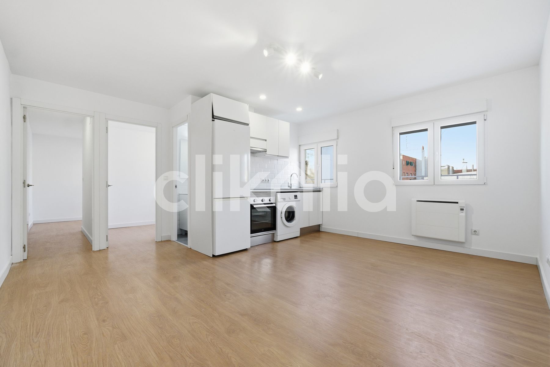 Kitchen of Flat to rent in  Madrid Capital  with Heating