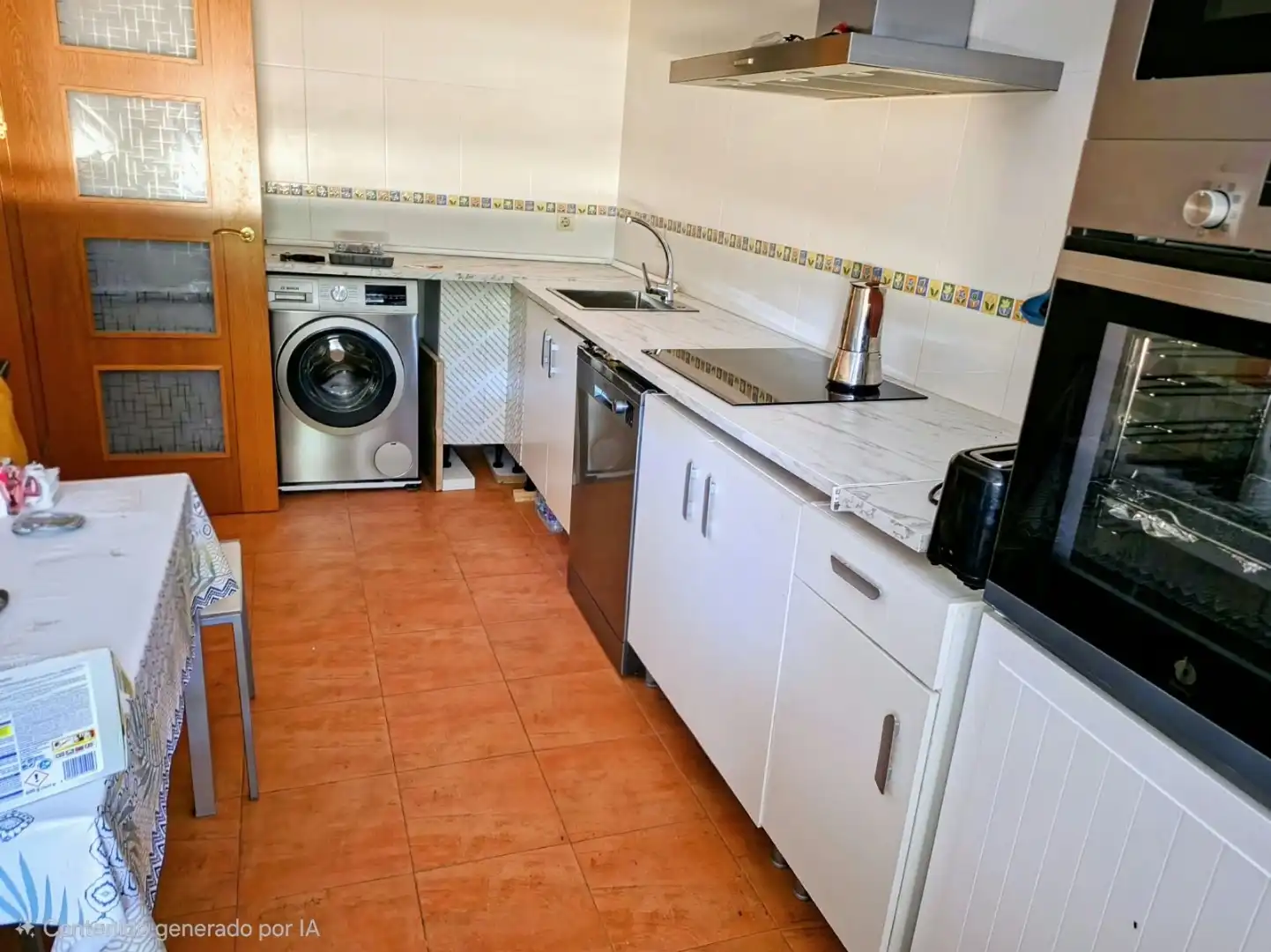 Cocina de Casa adosada en venta en El Ballestero, Albacete