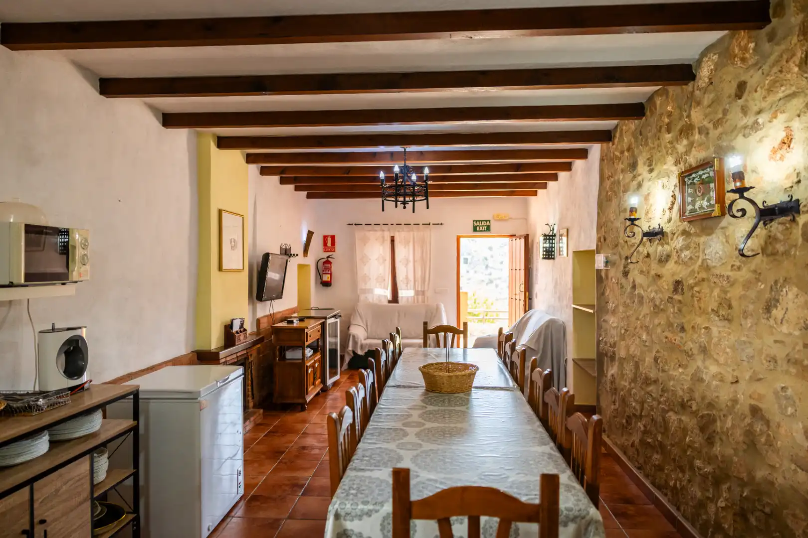 Comedor de Finca rústica en venta en Montejaque con Aire acondicionado, Jardín privado y Terraza