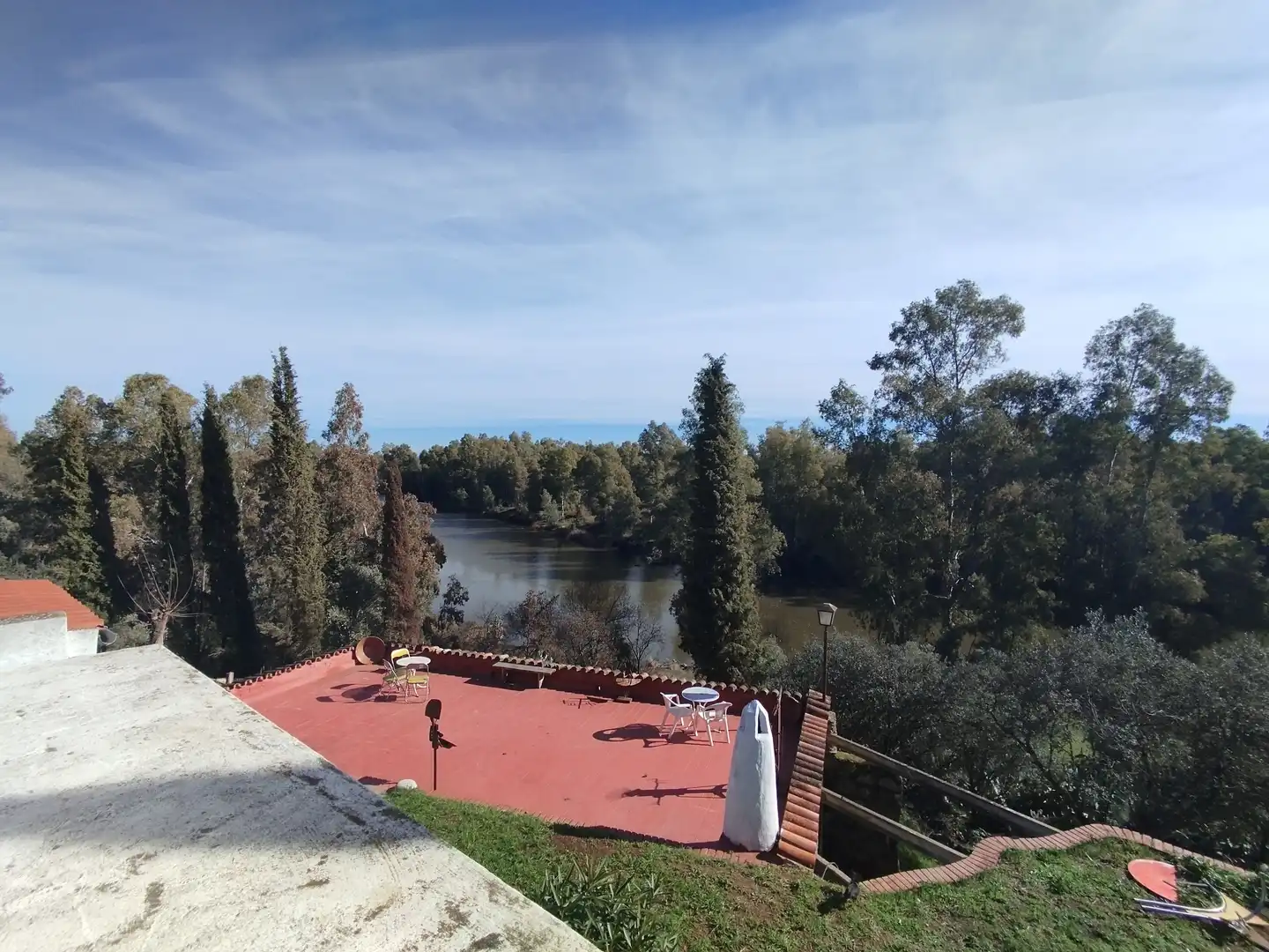 Terraza de Finca rústica en venta en Valverde de Mérida con Trastero, Piscina y Piscina comunitaria