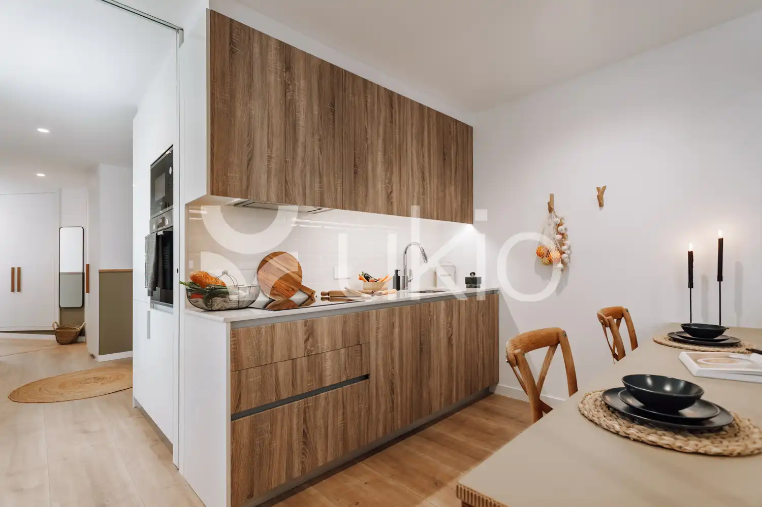 Cocina de Ático de alquiler en Barcelona con Aire acondicionado, Calefacción y Terraza