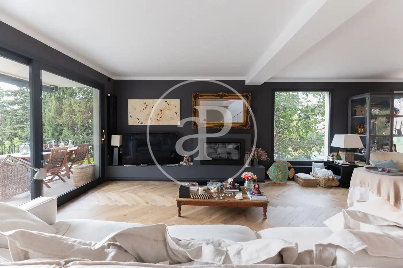 Sala de estar de Casa adosada en venta en Llucmajor con Aire acondicionado, Calefacción y Jardín privado