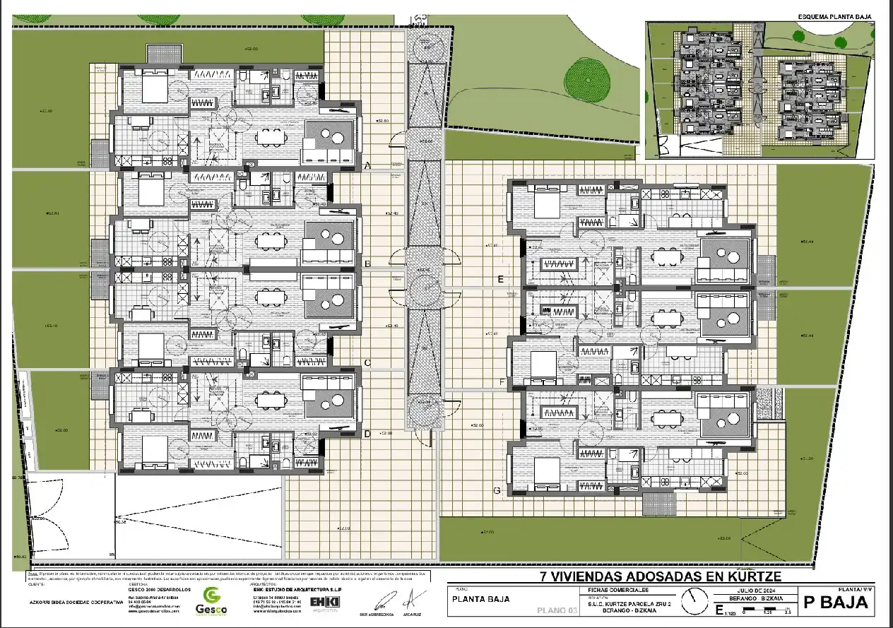 Einfamilien-Reihenhaus zum Verkauf in Berango mit Heizung, Privatgarten und Parkett