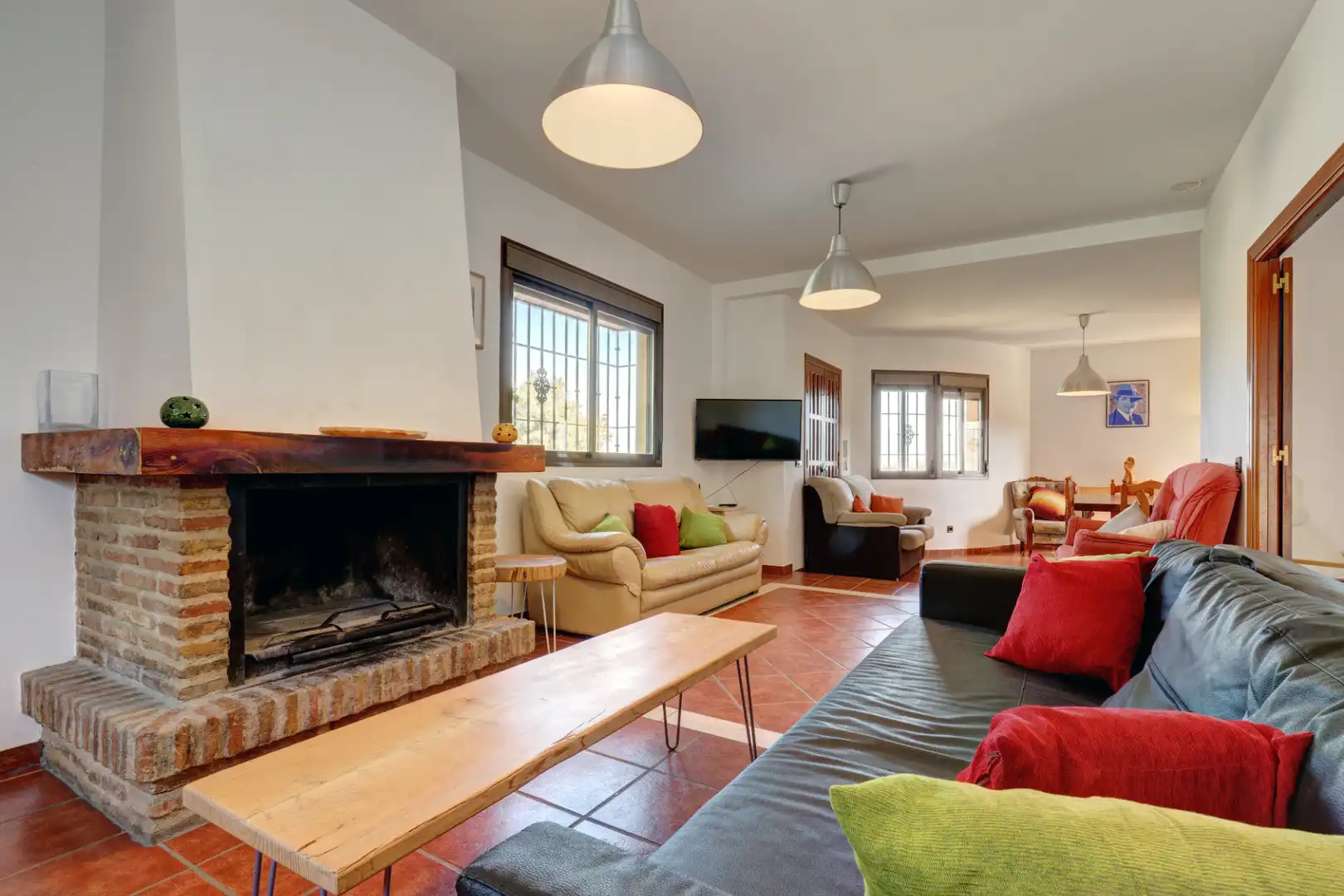 Living room of Country homes for sale in Ronda  with Private garden, Terrace and Swimming Pool