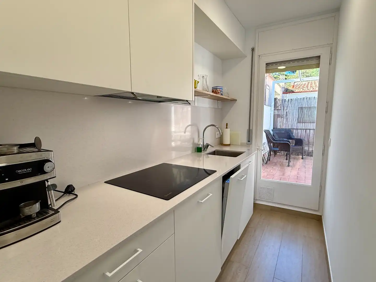 Küche von Wohnung zur Miete in Palafrugell mit Klimaanlage, Parkett und Terrasse