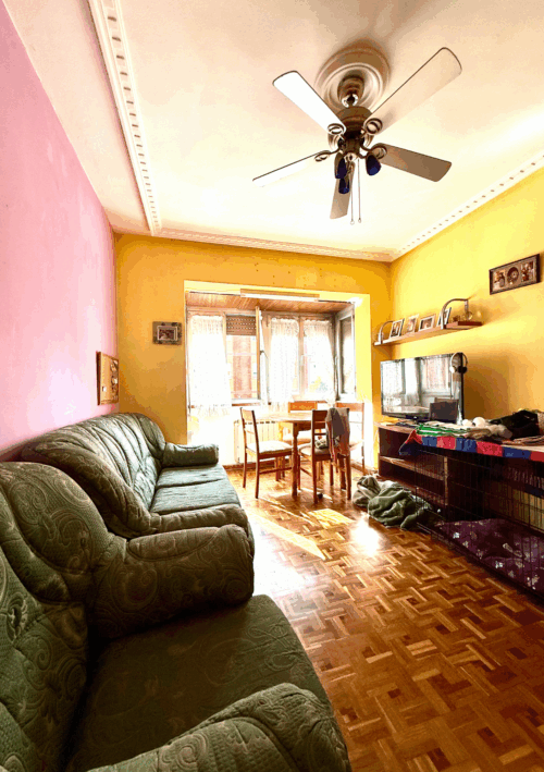 Sala de estar de Piso en venta en Gijón  con Calefacción, Jardín privado y Trastero