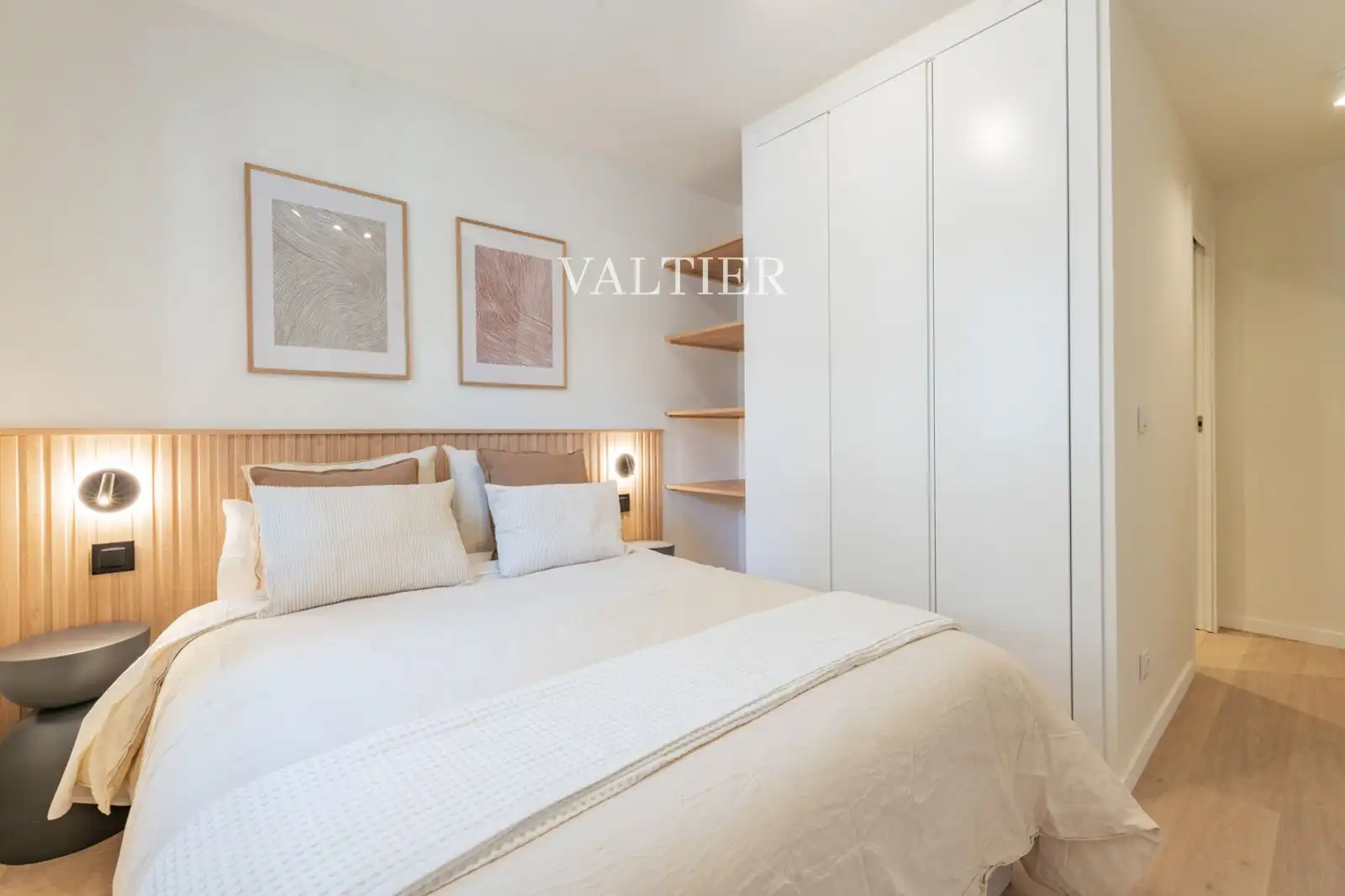 Schlafzimmer von Wohnung zur Miete in Madrid mit Klimaanlage, Heizung und Terrasse