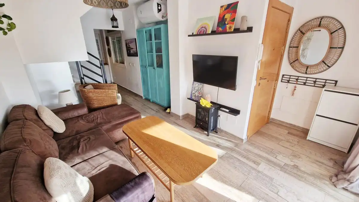 Wohnzimmer von Wohnung zur Miete in Málaga mit Klimaanlage, Terrasse und Möbliert