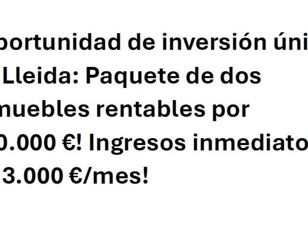 Parking de Residencial en venta en  Lleida Capital
