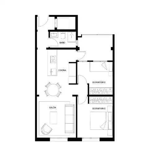 Apartamento de alquiler en Barcelona con Aire acondicionado, Calefacción y Amueblado