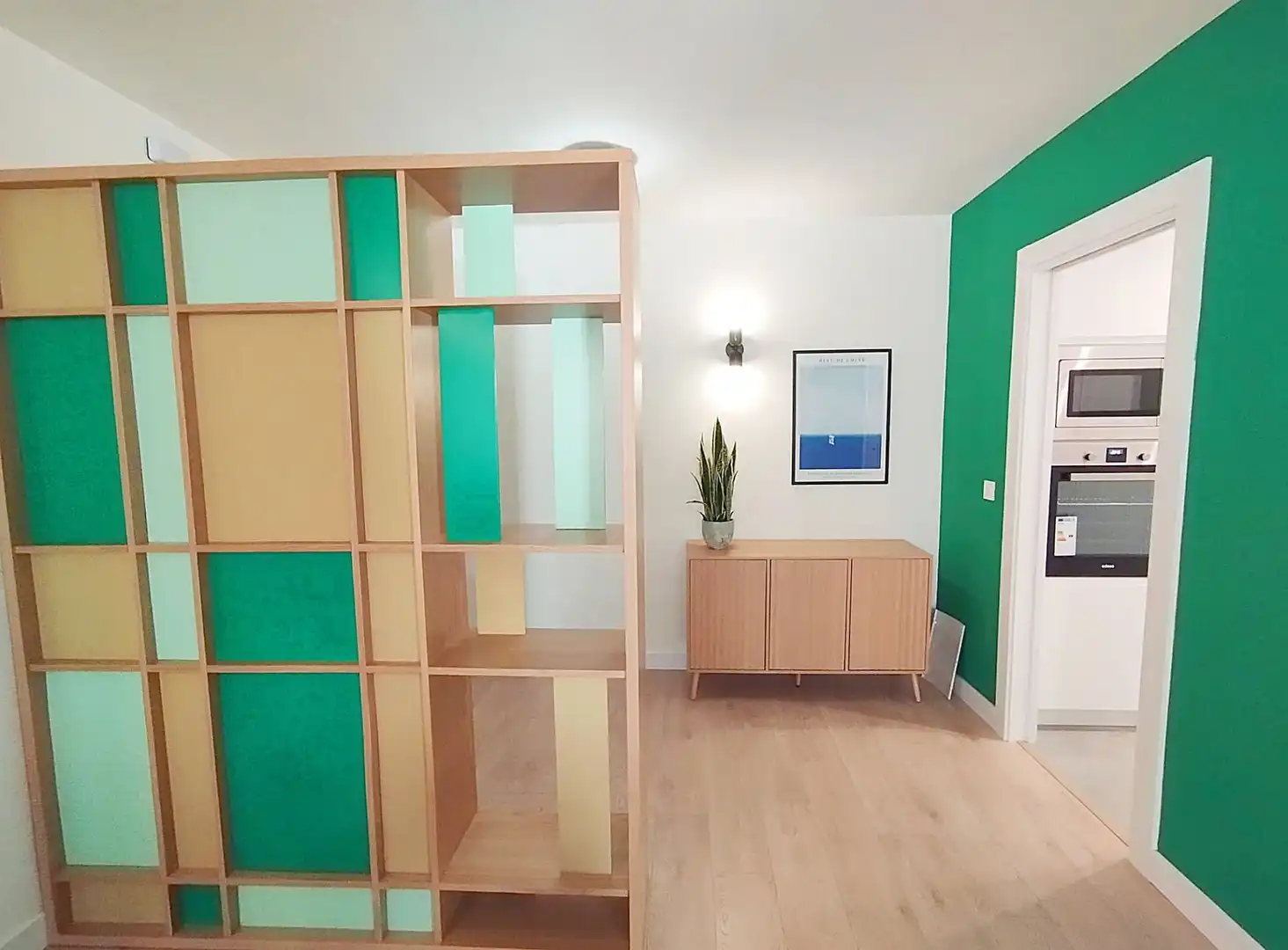 Wohnzimmer von Wohnung zur Miete in Málaga mit Klimaanlage, Heizung und Terrasse