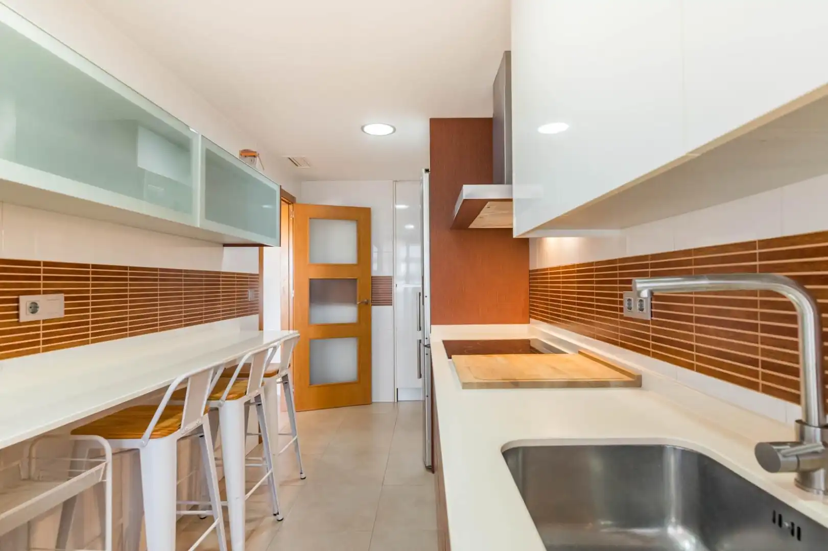 Cocina de Piso de alquiler en Murcia con Aire acondicionado y Terraza