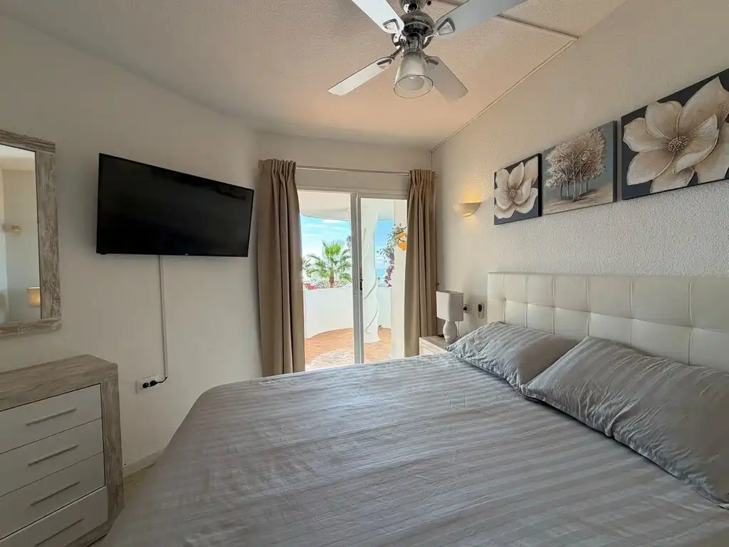 Schlafzimmer von Erdgeschoss zum Verkauf in Mijas mit Klimaanlage, Terrasse und Möbliert