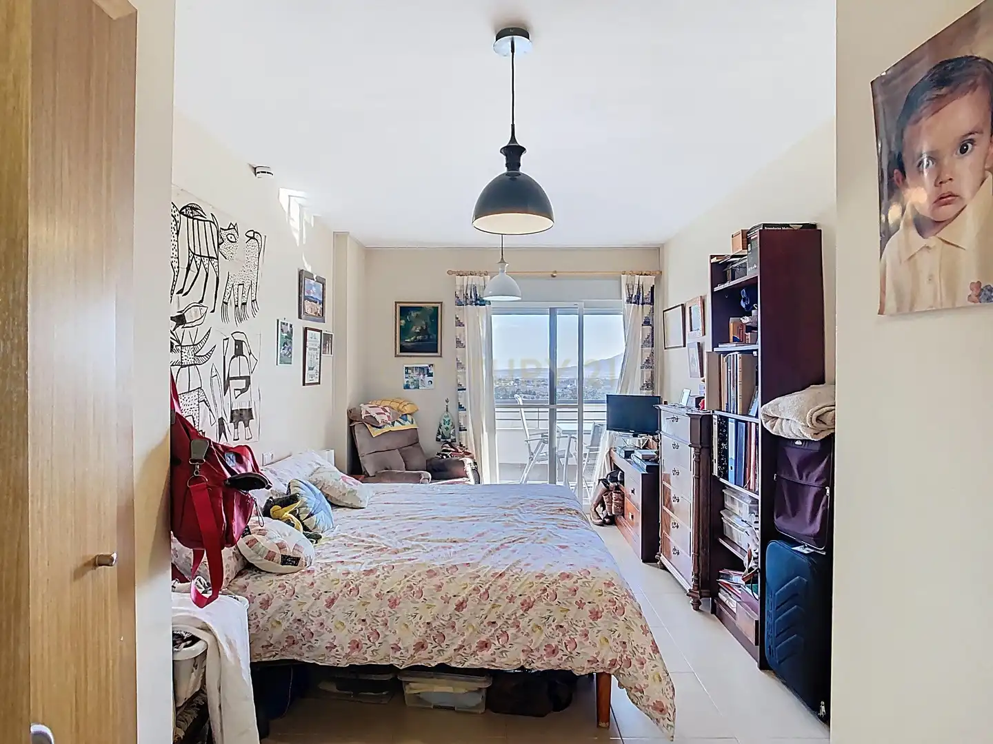 Schlafzimmer von Wohnung zum Verkauf in Málaga mit Klimaanlage, Privatgarten und Schwimmbad