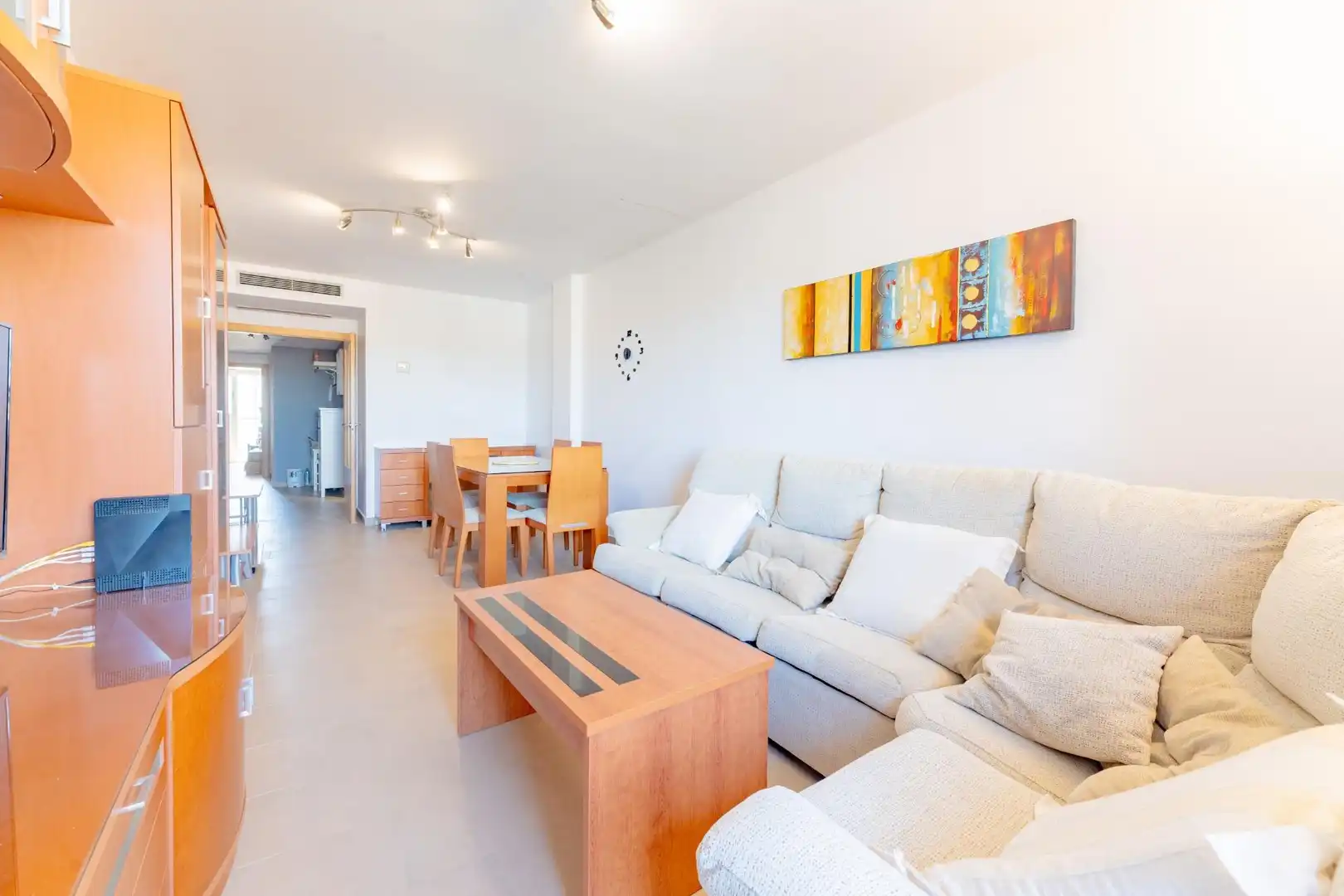 Sala de estar de Piso de alquiler en Catarroja con Aire acondicionado, Calefacción y Amueblado