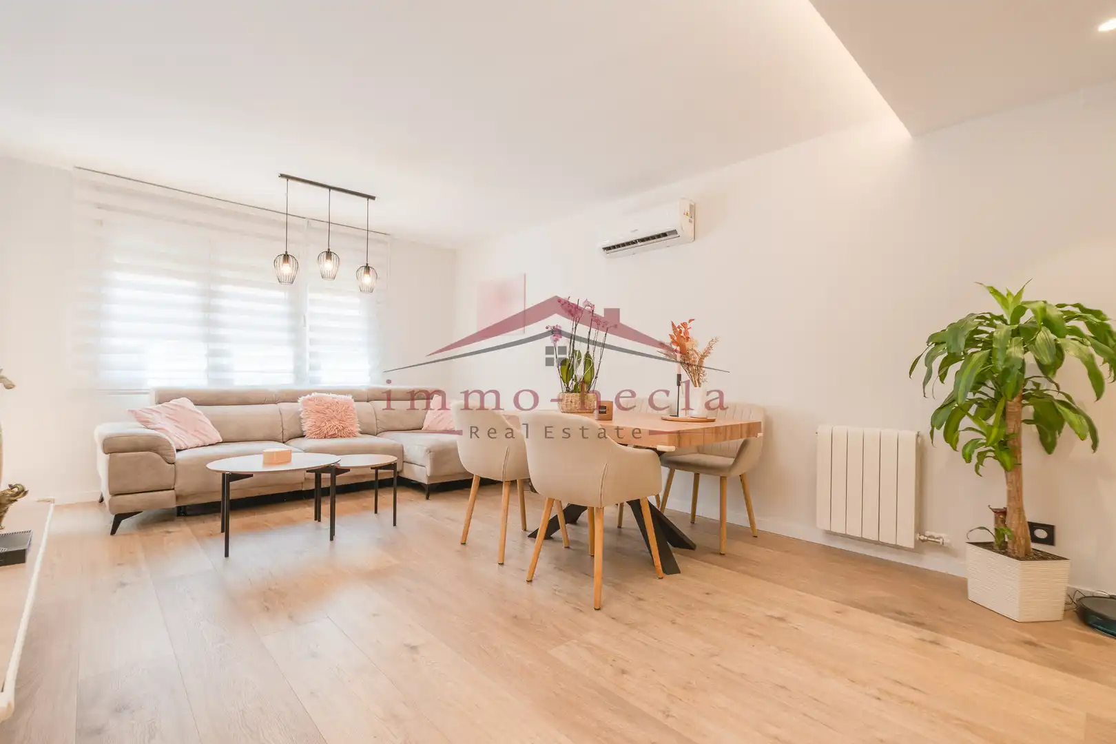 Wohnzimmer von Wohnung zum Verkauf in Santa Margarida de Montbui mit Heizung und Balkon