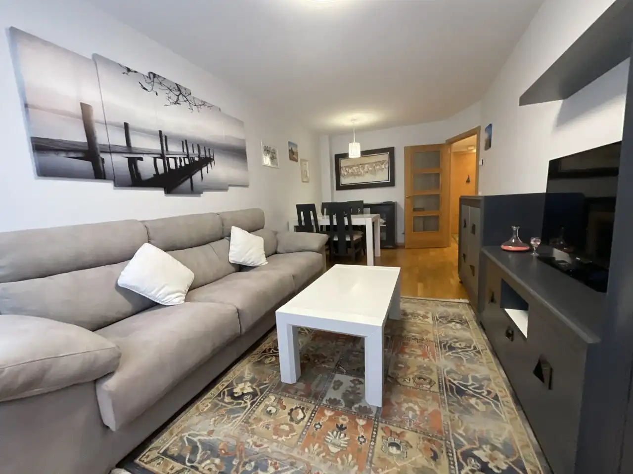 Sala de estar de Piso en venta en Santo Domingo de la Calzada con Amueblado