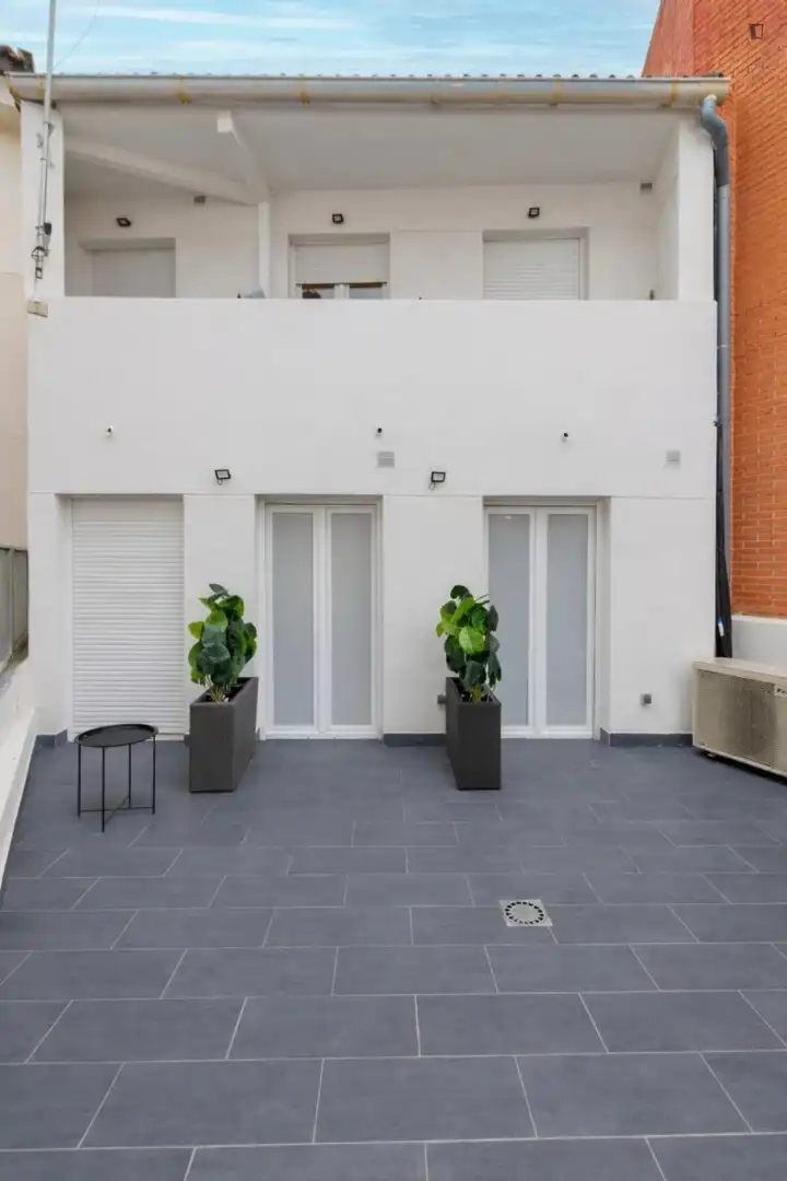 Terrassa de Apartament per a compartir en Villanueva de la Cañada amb Aire condicionat, Calefacció i Moblat