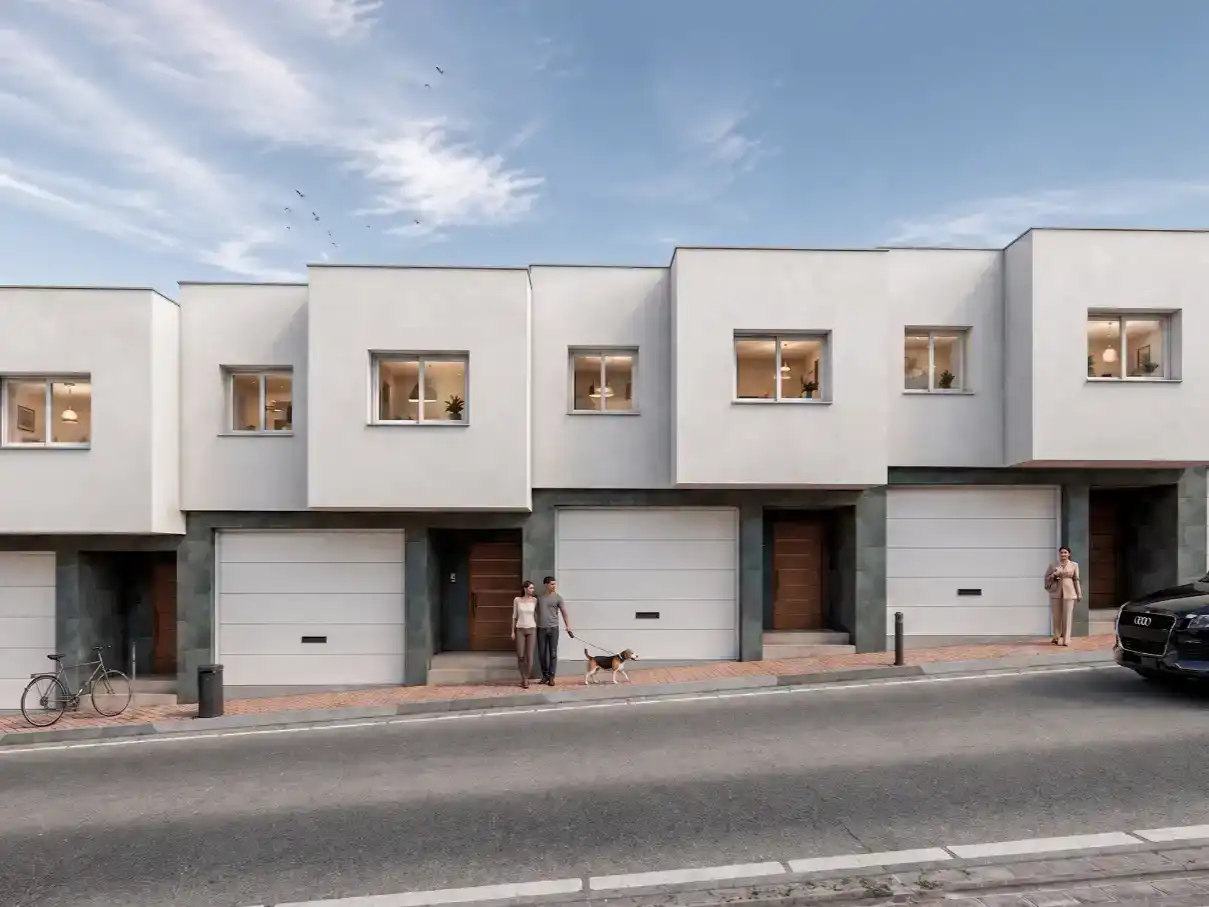 Vista exterior de Casa adosada en venda en El Ejido amb Jardí privat