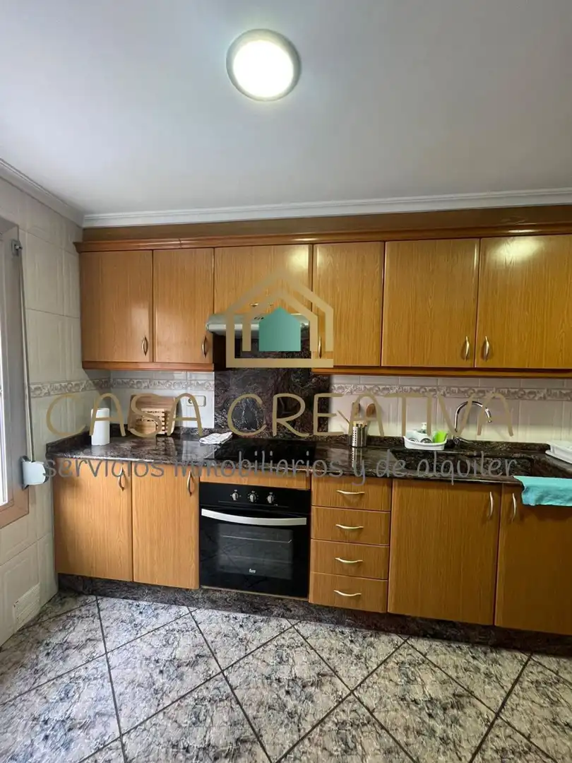 Kitchen of Flat for rent in Valencia  with Air Conditioner, Heating and Terrace