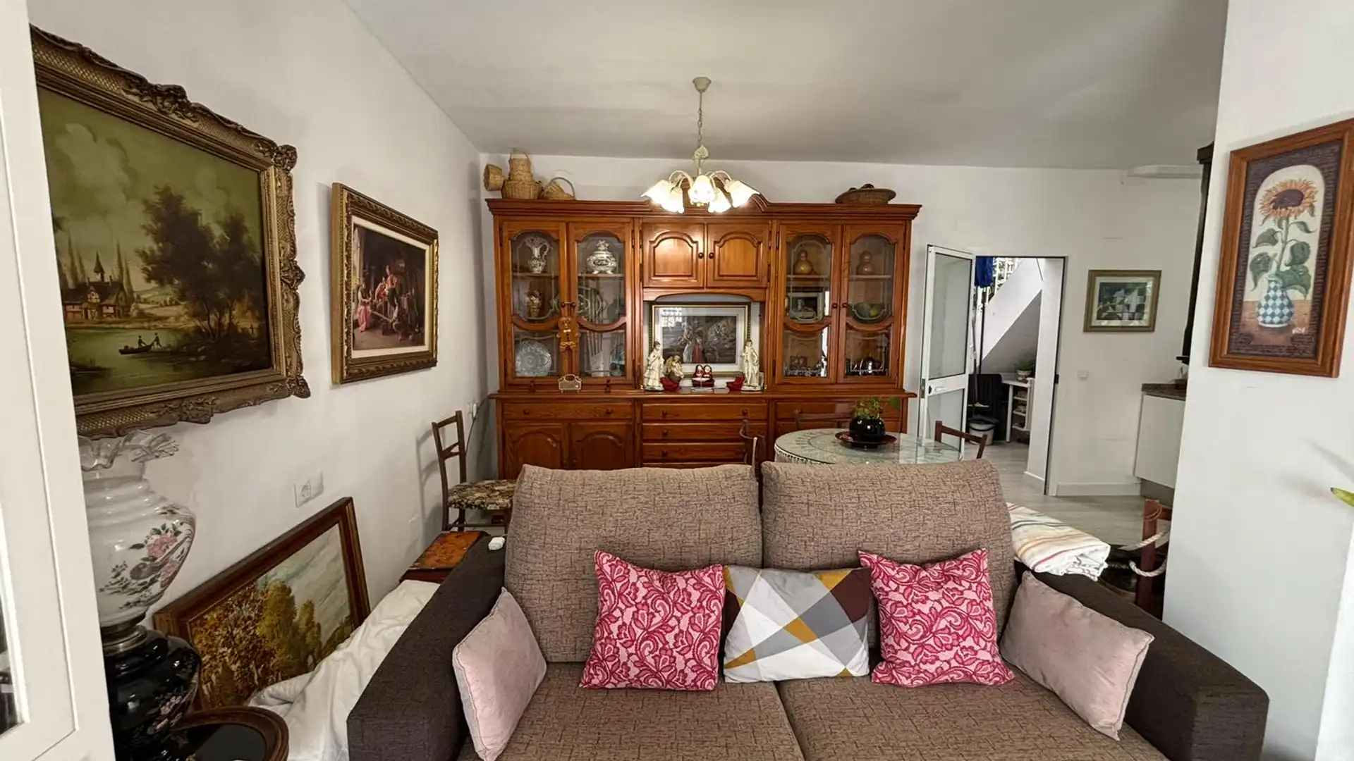 Sala de estar de Casa o chalet en venta en Benalmádena con Aire acondicionado, Microondas y Piscina comunitaria