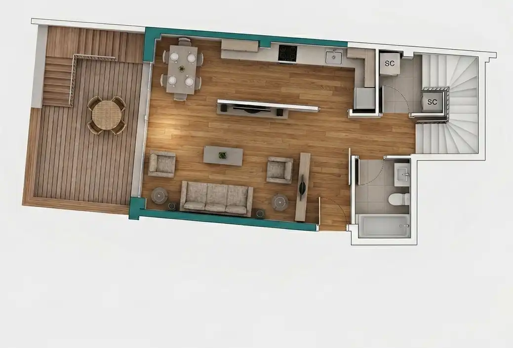 Ground floor for sale in Badalona  with Air Conditioner, Heating and Parquet flooring