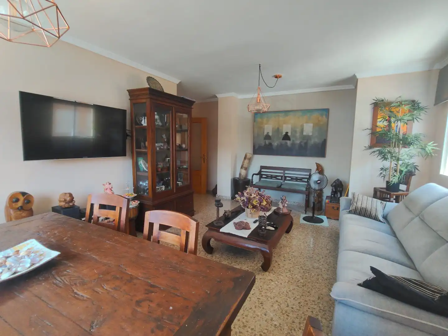 Sala de estar de Piso en venta en La Font d'en Carròs con Aire acondicionado, Trastero y Piscina comunitaria