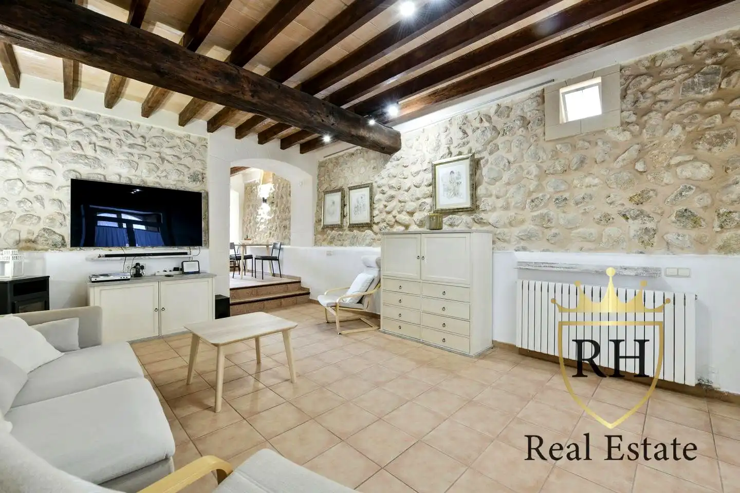 Living room of Houses for sale in Campanet  with Air Conditioner, Heating and Terrace