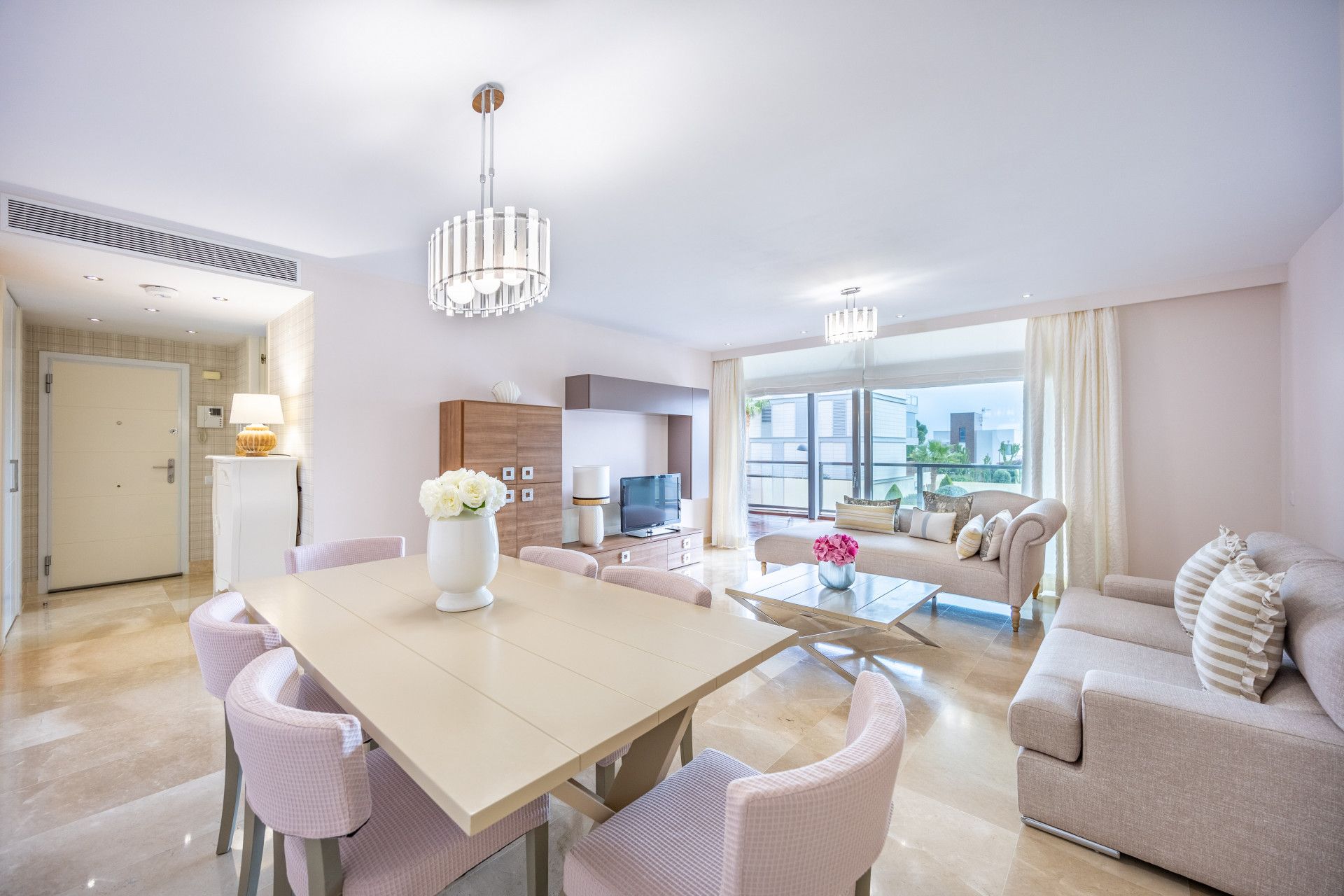 Living room of Apartment for sale in Manilva  with Air Conditioner, Heating and Terrace