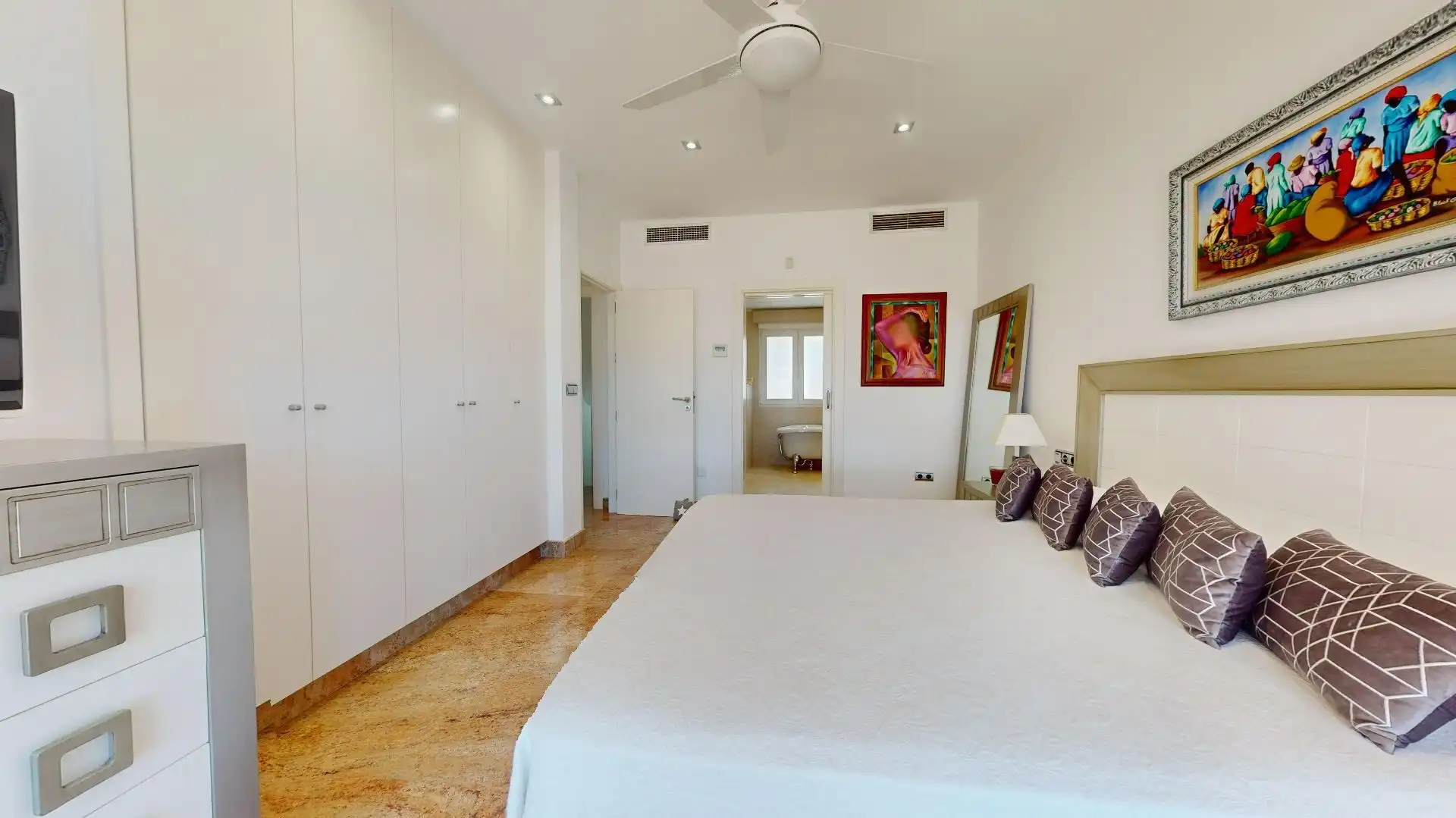 Dormitori de Casa o xalet en venda en Águilas amb Aire condicionat, Jardí privat i Terrassa