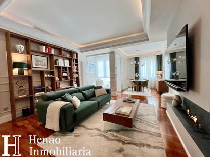 Living room of Flat for sale in Bilbao   with Furnished