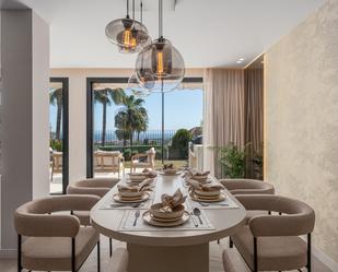 Dining room of Single-family semi-detached for sale in Benahavís  with Air Conditioner, Terrace and Furnished