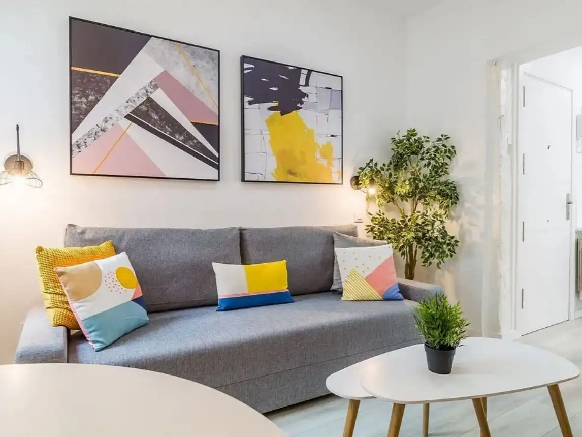 Sala d'estar de Apartament per a compartir en Zamora Capital  amb Aire condicionat i Moblat