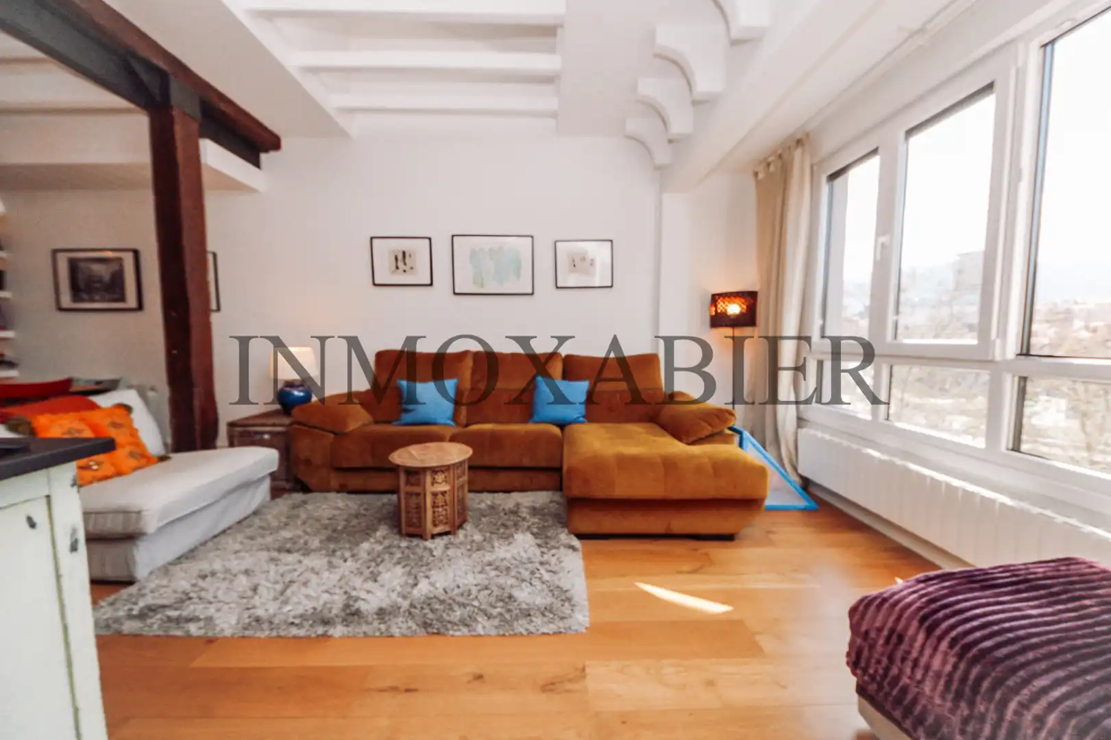Sala de estar de Dúplex en venta en Bilbao  con Calefacción, Amueblado y Horno