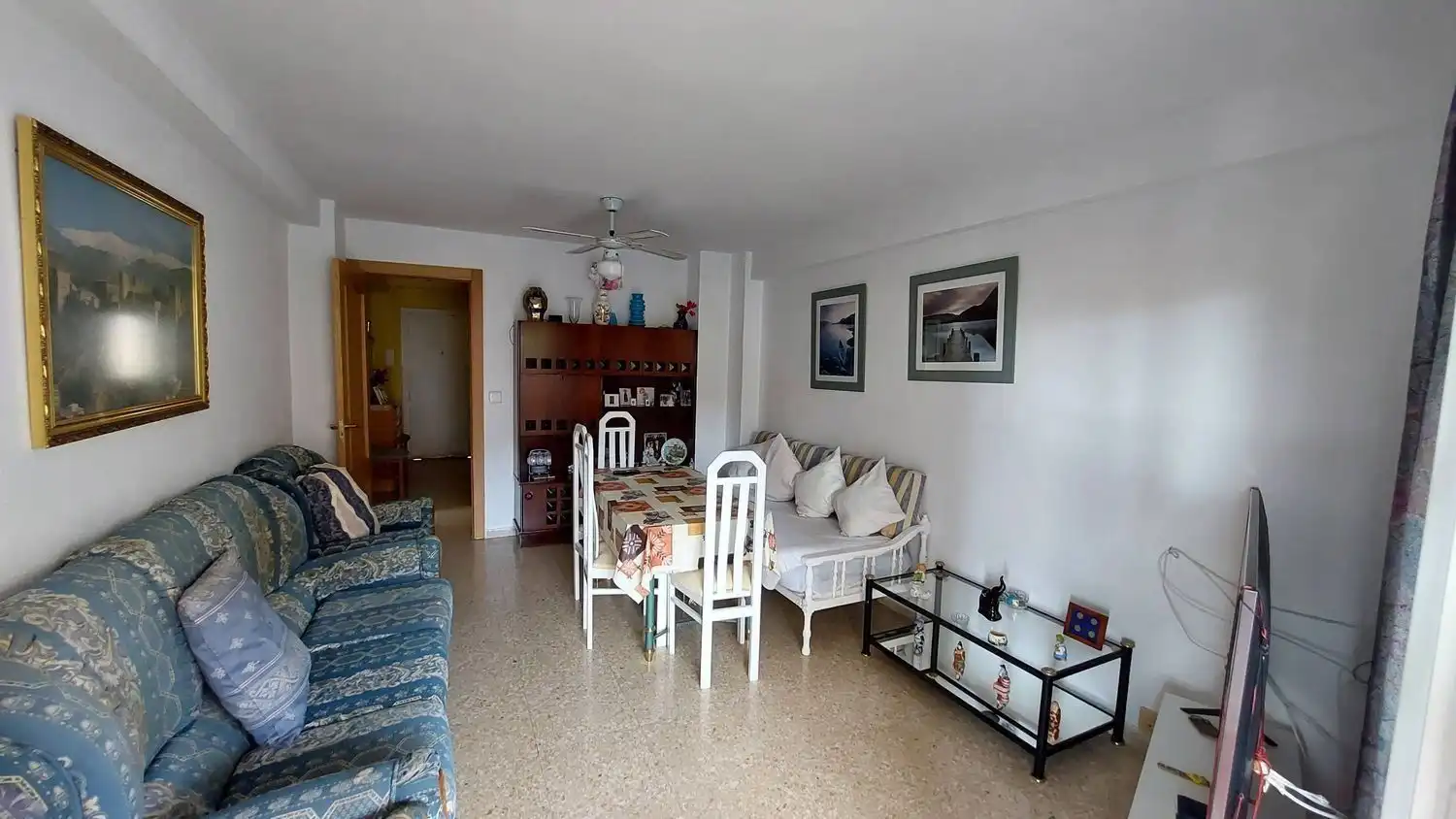Sala de estar de Piso en venta en Alicante / Alacant con Aire acondicionado, Calefacción y Jardín privado