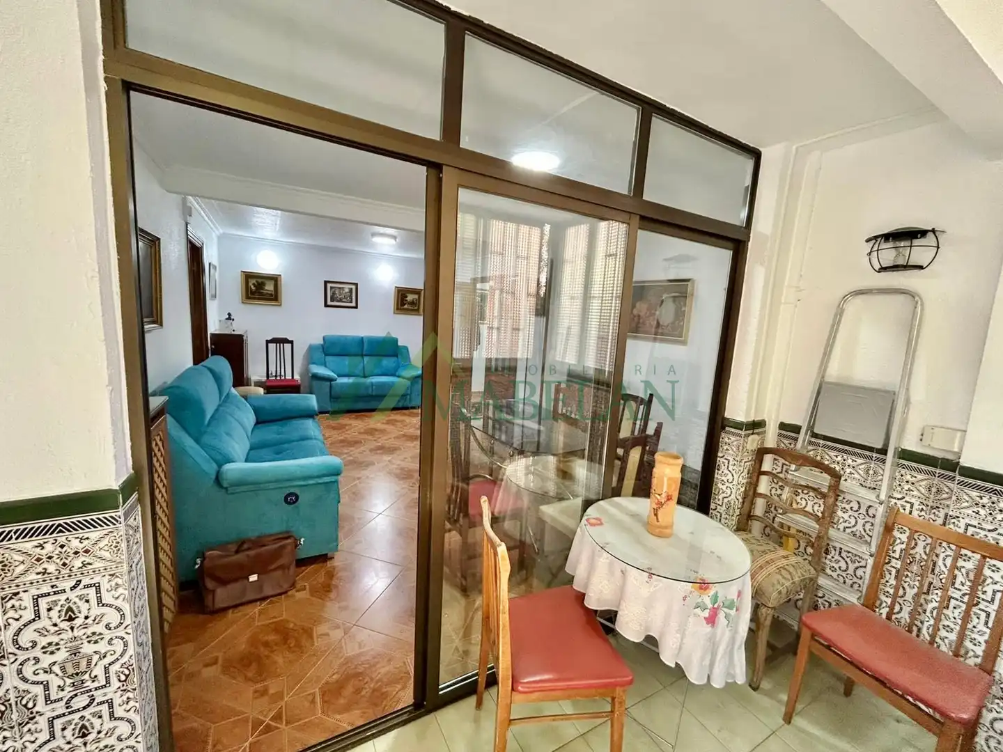 Wohnzimmer von Wohnung zur Miete in Madrid mit Heizung, Terrasse und Möbliert