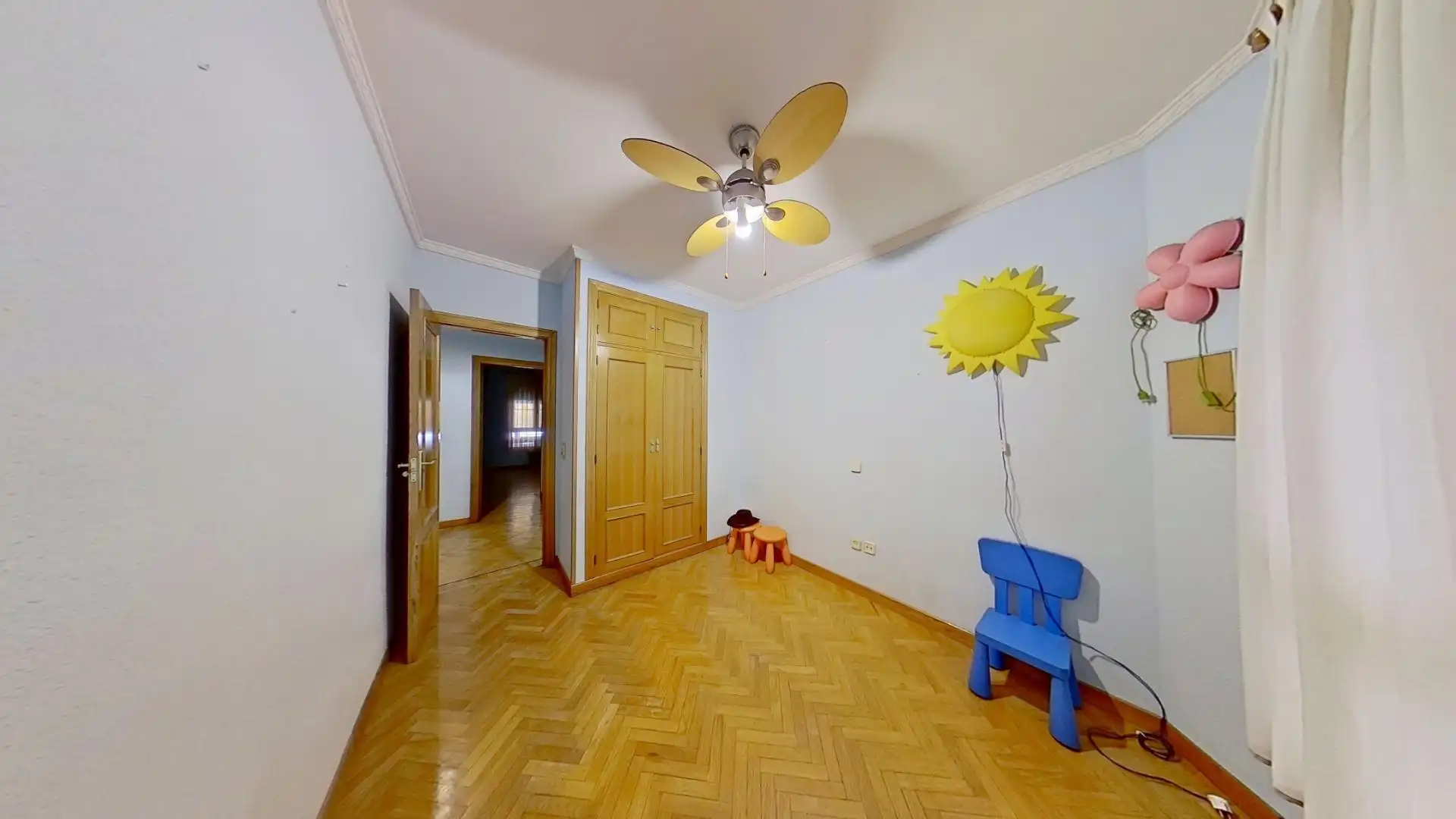 Bedroom of Flat for sale in Getafe  with Private garden, Parquet flooring and Terrace